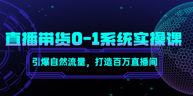 （4447期）直播带货0-1系统实操课，引爆自然流量，打造百万直播间！-夜影资源