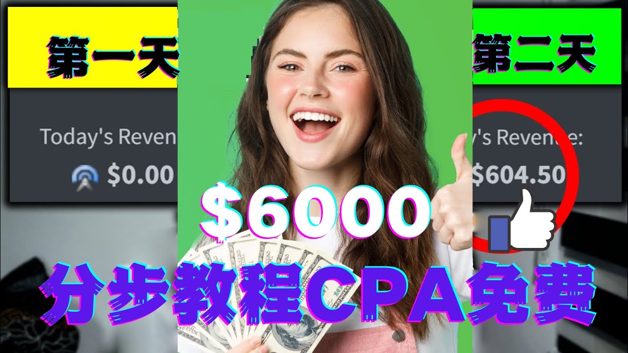 （4305期）短时间赚6000美元分步教程CPA营销免费流量方法赚钱项目!-夜影资源
