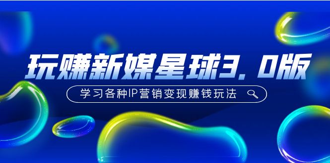 （5032期）《玩赚新媒星球3.0版》学习各种IP营销变现赚钱玩法（价值498）-夜影资源