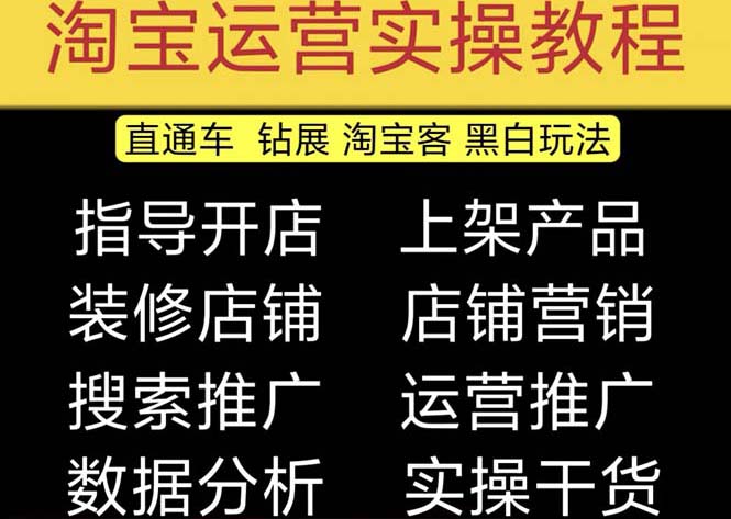 （5079期）2023淘宝开店教程0基础到高级全套视频网店电商运营培训教学课程（2月更新）-夜影资源
