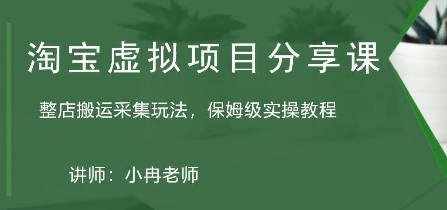 （5090期）淘宝虚拟整店搬运采集玩法分享课：整店搬运采集玩法，保姆级实操教程-夜影资源