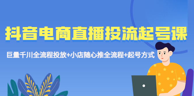 （5585期）抖音电商直播投流起号课程 巨量千川全流程投放+小店随心推全流程+起号方式-夜影资源