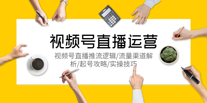 （5730期）视频号直播运营，视频号直播推流逻辑/流量渠道解析/起号攻略/实操技巧-夜影资源