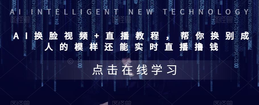（5820期）AI换脸视频+直播教程 帮你换成别人的模样还能实时直播撸钱 (教程+配套资料)-夜影资源