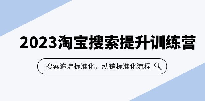 （6287期）2023淘宝搜索-提升训练营，搜索-递增标准化，动销标准化流程（7节课）-夜影资源