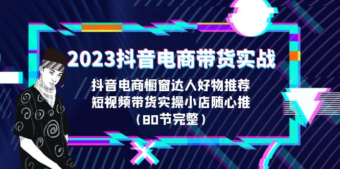（6536期）2023抖音电商带货实战，橱窗达人好物推荐，实操小店随心推（80节完整）-夜影资源