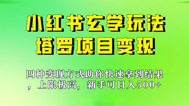 （7079期）新手也能日入500的玩法，上限极高，小红书玄学玩法，塔罗项目变现大揭秘-夜影资源