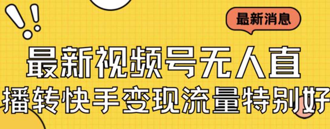 （7104期）最新视频号无人直播转快手变现美女玩法日入500+【教程+素材】-夜影资源