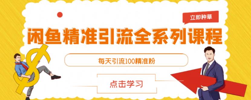 闲鱼精准引流全系列课程，每天引流100精准粉【视频课程】-夜影资源