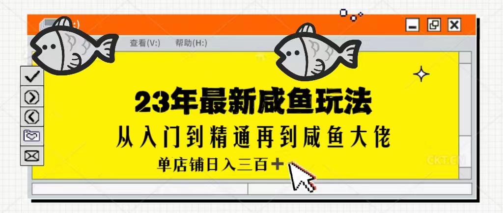 2023最新闲鱼实战课，从入门到精通再到闲鱼大佬，单号日入300+（更新）-夜影资源