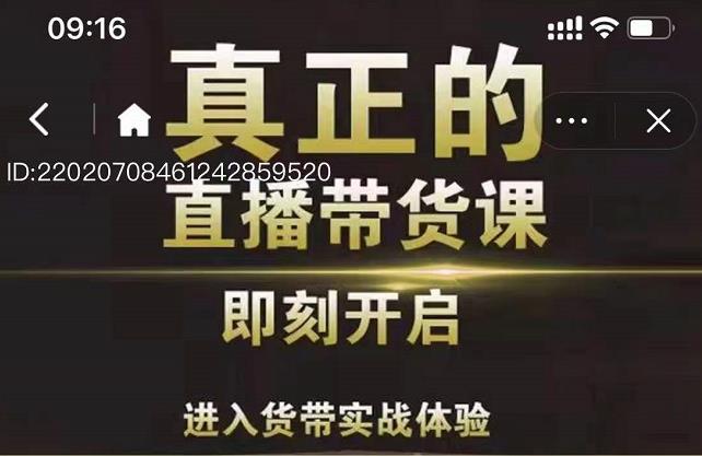 李扭扭超硬核的直播带货课，零粉丝快速引爆抖音直播带货-夜影资源