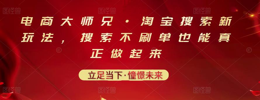 电商大师兄·淘宝搜索新玩法，搜索不刷单也能真正做起来-夜影资源