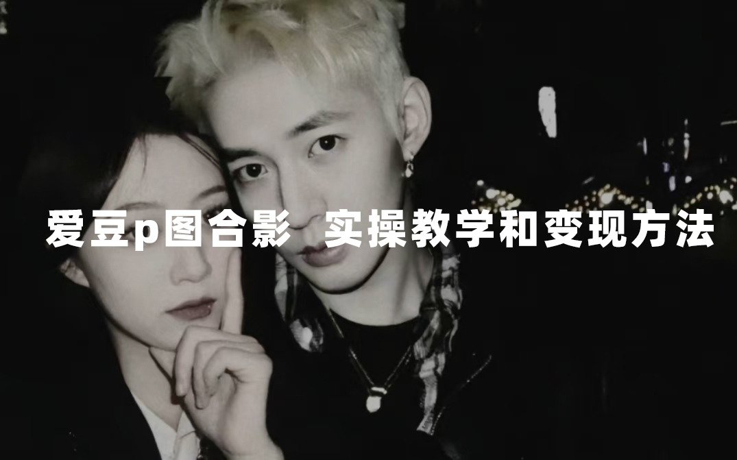 （7558期）最新玩法 与爱豆p图合照爆火  10分钟教会你 实操日入300+-夜影资源