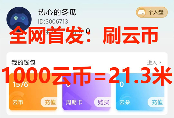 （7610期）全网首发沃云云电脑接码无限刷云币，日入100+，趁早快点做起来吧-夜影资源