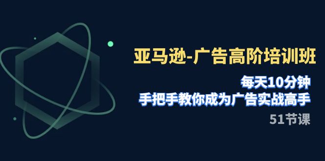 （7739期）亚马逊-广告高阶培训班，每天10分钟，手把手教你成为广告实战高手（51节）-夜影资源