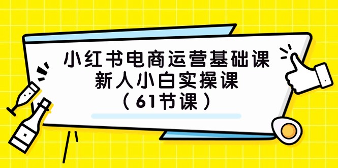 小红书电商运营基础课，新人小白实操课（61节课）-夜影资源