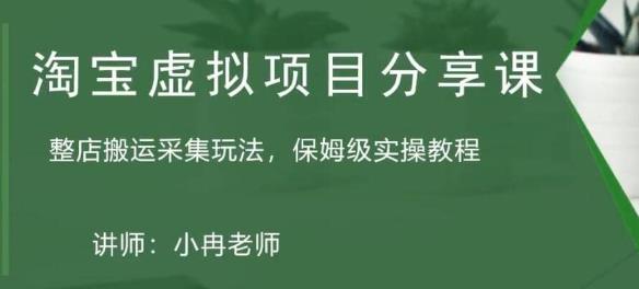 淘宝虚拟整店搬运采集玩法分享课：整店搬运采集玩法，保姆级实操教程-夜影资源