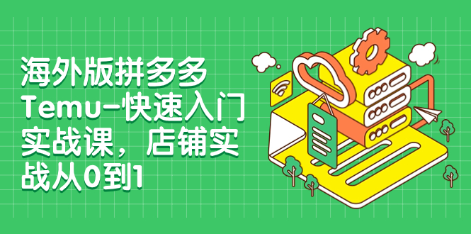 （7876期）海外版拼多多Temu-快速入门实战课，店铺实战从0到1（12节课）-夜影资源