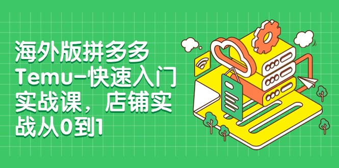 外版拼多多Temu-快速入门实战课，店铺实战从0到1（12节课）-夜影资源
