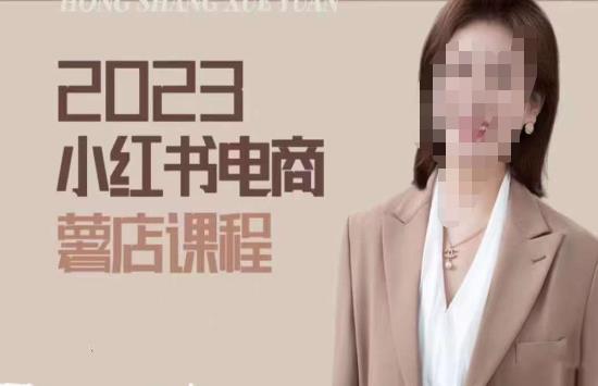 2023小红书电商课，新手小白从0~1玩转小红书薯店电商-夜影资源