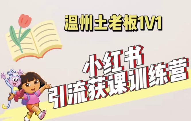 小红书1对1引流获客训练营：账号、内容、引流、成交（价值3999元）-夜影资源
