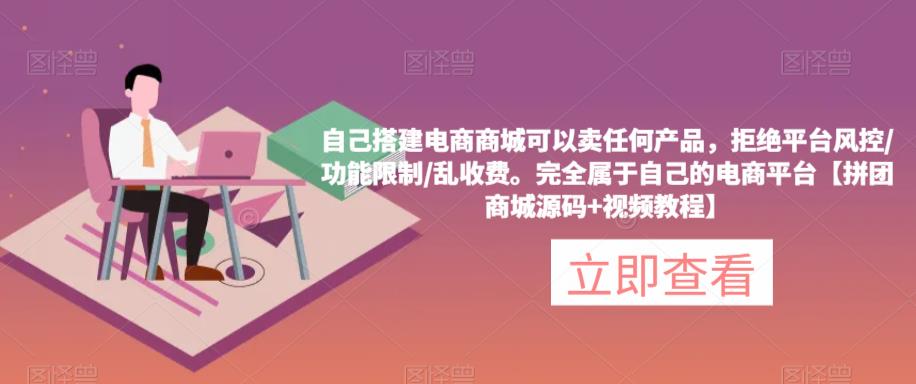 自己搭建电商商城可以卖任何产品，完全属于自己的电商平台【拼团商城源码+视频教程】-夜影资源