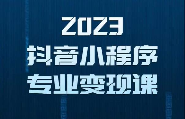 2023年抖音小程序变现保姆级教程，0粉丝新号，无需实名，3天起号，第1条视频就有收入-夜影资源