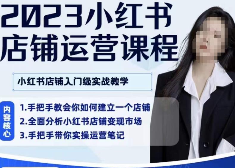 陶金金·2023小红书店铺运营课，小红书店铺入门实战教学-夜影资源