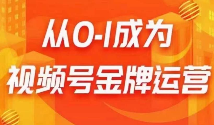 从0-1成为视频号金牌运营，微信运营/账号内容/选品组货/直播全案/起号策略，我们帮你在视频号赚到钱-夜影资源
