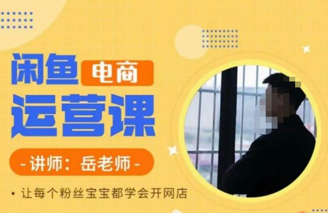 岳老师·闲鱼电商运营课，让每个粉丝宝宝都学会开网店-夜影资源