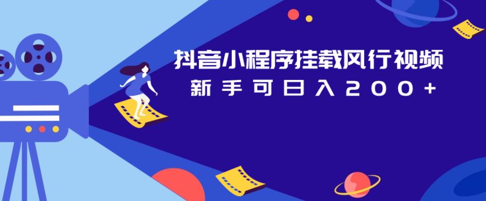 抖音小程序挂载风行视频，新手可日入200+-夜影资源