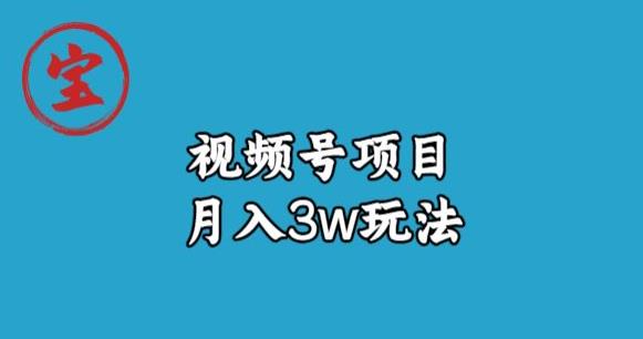 宝哥视频号无货源带货视频月入3w，详细复盘拆解-夜影资源