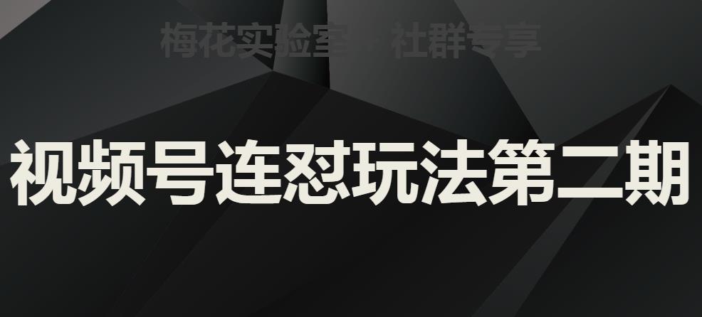 梅花实验室社群视频号连怼玩法第二期，实操讲解全部过程-夜影资源