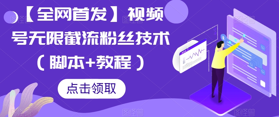 【全网首发】视频号无限截流粉丝技术（脚本+教程）-夜影资源