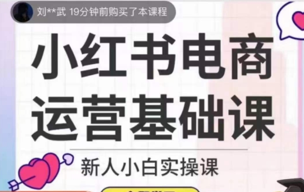 小红书电商运营基础课，新人小白实操课-夜影资源