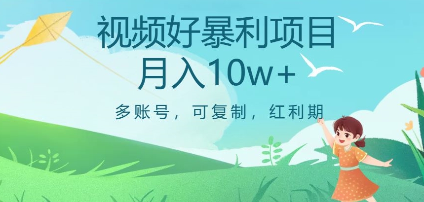 视频号暴利项目，多账号，可复制，红利期，月入10w+【揭秘】-夜影资源