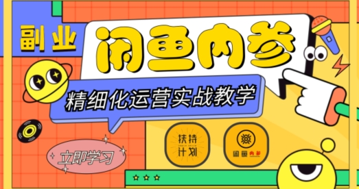 闲鱼精细化运营入门+高阶实战教学，从底层逻辑到轻松变现，多维度玩转闲鱼副业-夜影资源