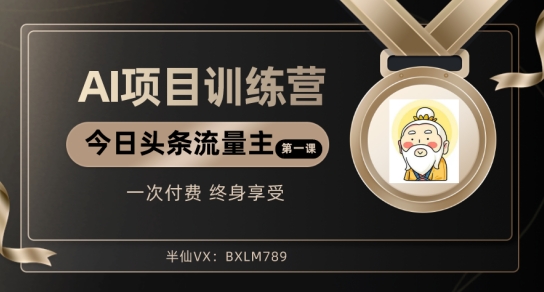 AI项目系列训练营（公众号流量主与今日头条篇）【揭秘】-夜影资源