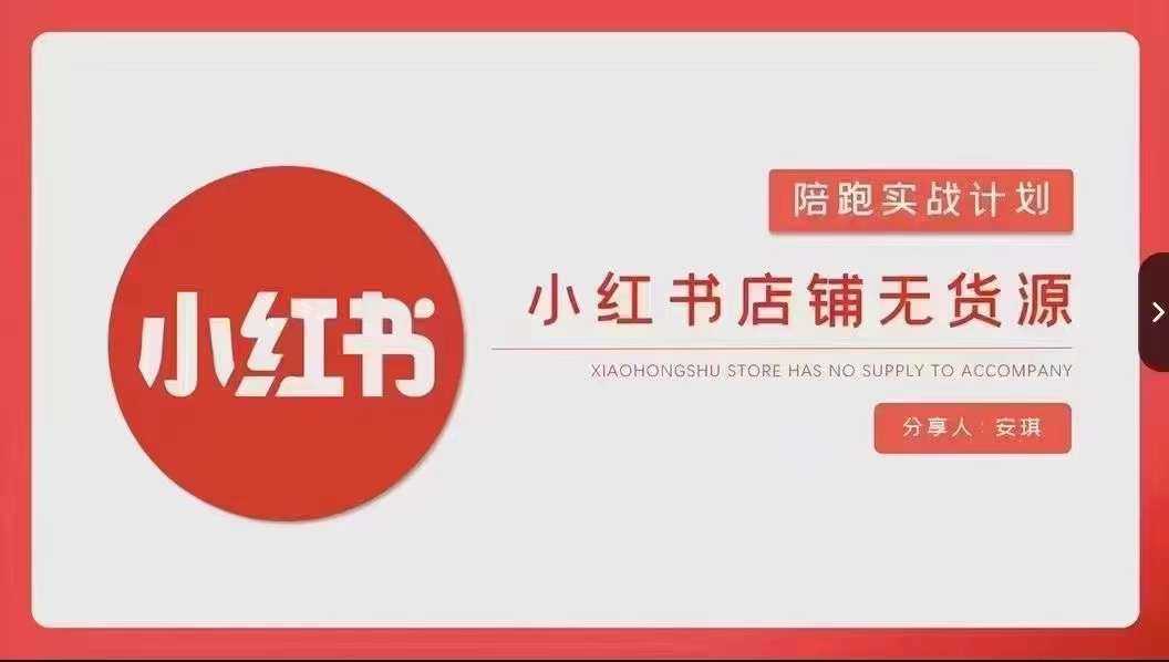 安琪-小红书店铺无货源实战，开店到售后全流程操作-夜影资源