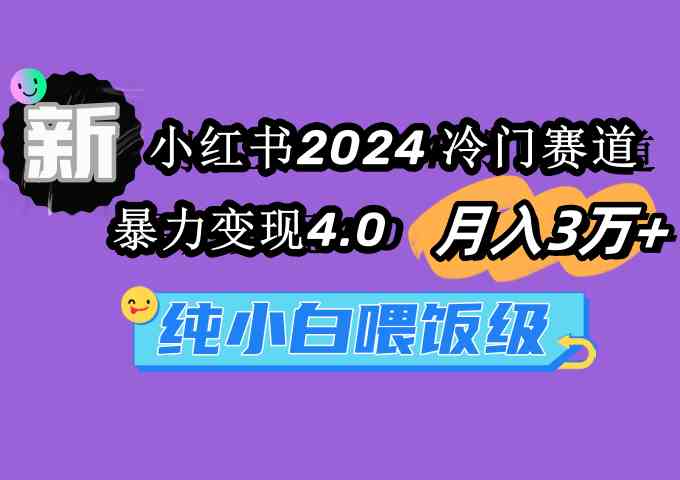 （9133期）小红书2024冷门赛道 月入3万+ 暴力变现4.0 纯小白喂饭级-夜影资源