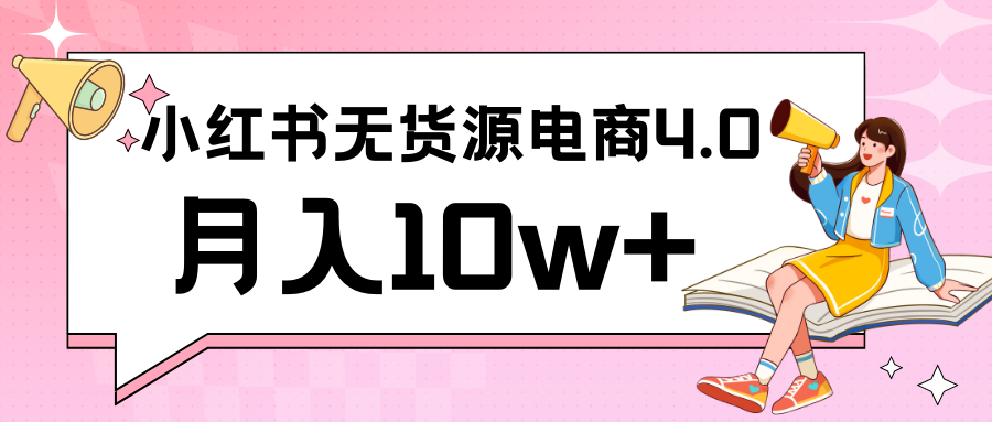小红书新电商实战 无货源实操从0到1月入10w+ 联合抖音放大收益-夜影资源