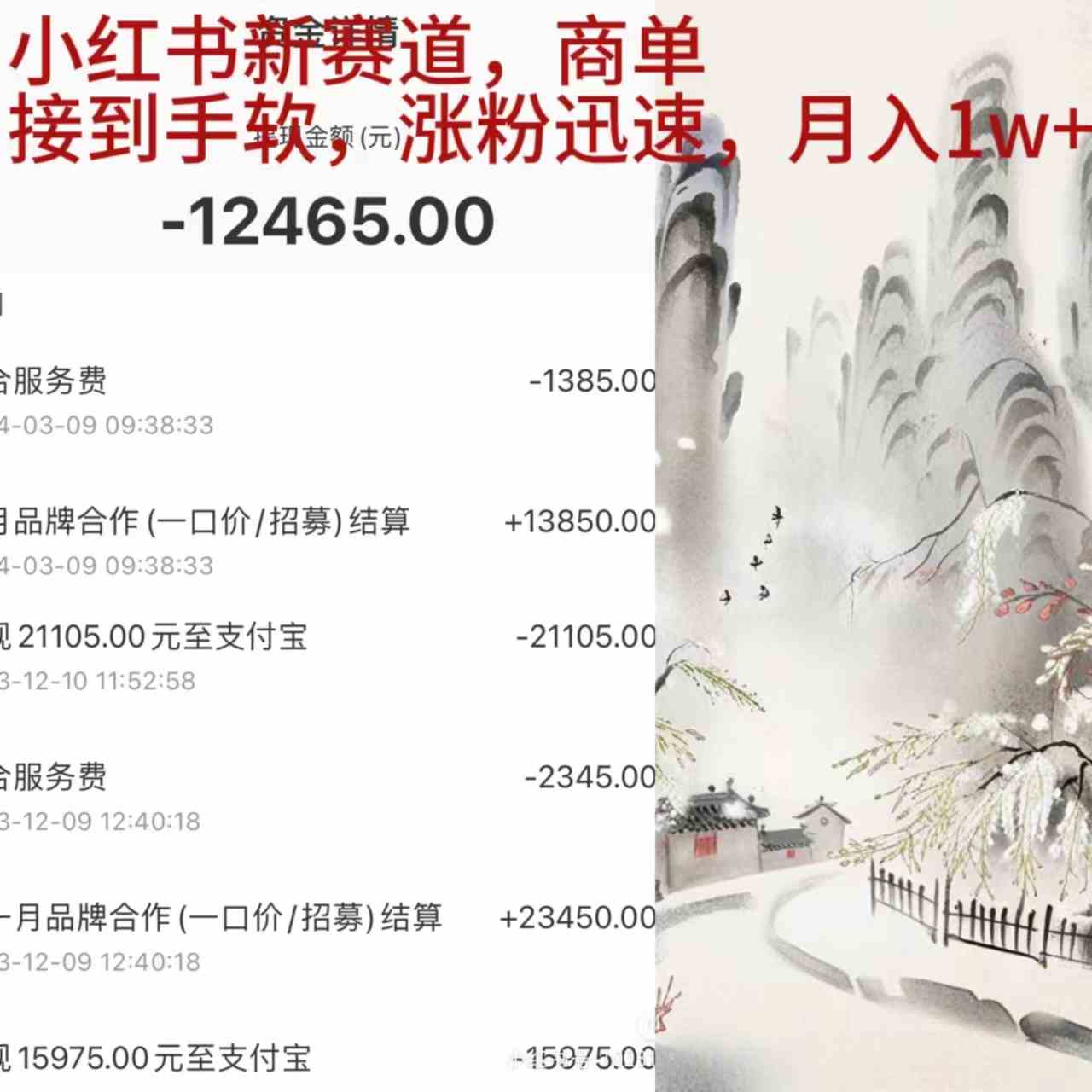 （9476期）小红书新赛道，商单接到手软，涨粉迅速，月入1w+-夜影资源