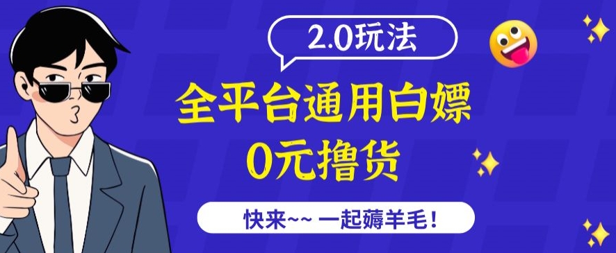 外面收费2980的全平台通用白嫖撸货项目2.0玩法【仅揭秘】-夜影资源