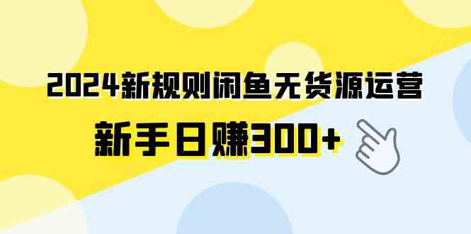 （9522期）2024新规则闲鱼无货源运营新手日赚300+-夜影资源