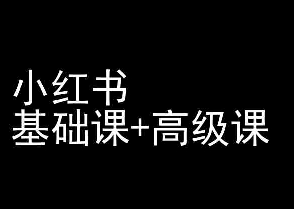 小红书基础课+高级课-小红书运营教程-夜影资源