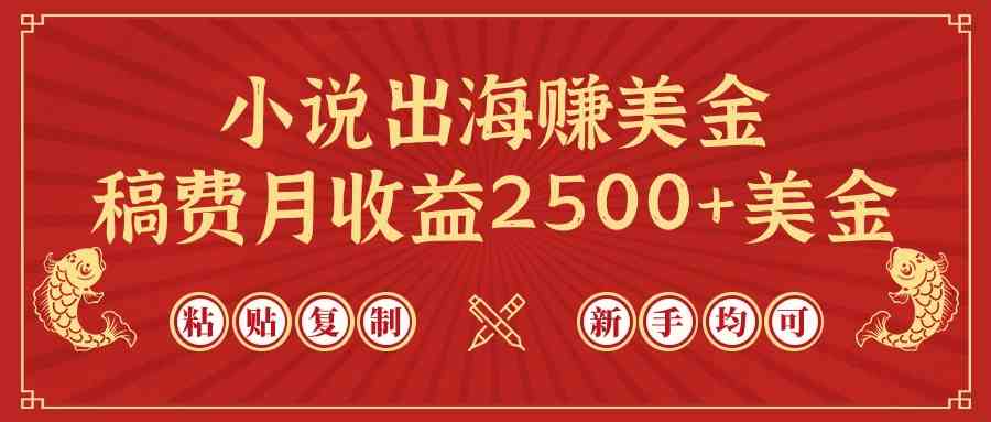 （9765期）小说出海赚美金，稿费月收益2500+美金，仅需chatgpt粘贴复制，新手也能玩转-夜影资源