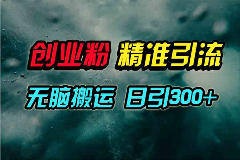 （9875期）视频号纯搬运日引300+创业粉教程！-夜影资源