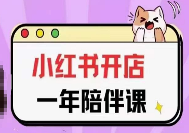 三九小红书开店一年陪伴课(更新)，从0到1玩赚小红书开店-夜影资源
