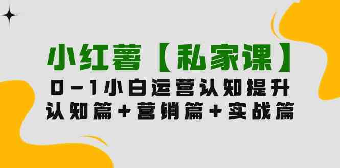 （9910期）小红薯【私家课】0-1玩赚小红书内容营销，认知篇+营销篇+实战篇（11节课）-夜影资源