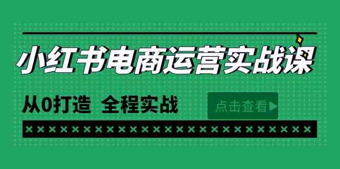 （9946期）最新小红书·电商运营实战课，从0打造  全程实战（65节视频课）-夜影资源